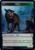 Wolf // Food (015) Double-Sided Token (ELD-14 // 15) - Throne of Eldraine Foil