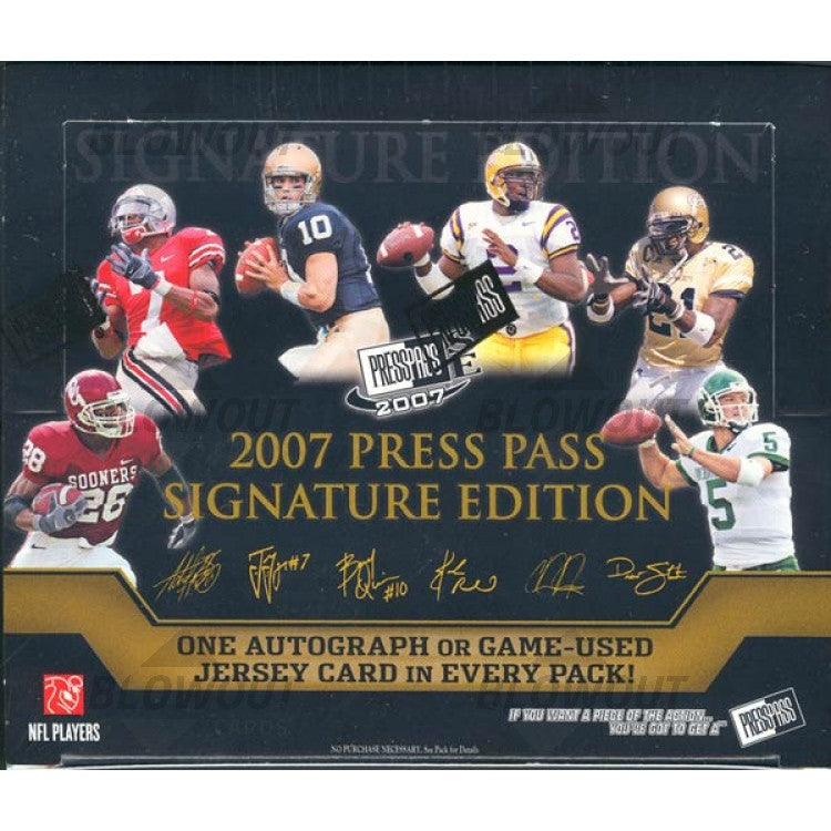 2007 Press Pass Signature Edition Football Hobby Box | Eastridge Sports Cards