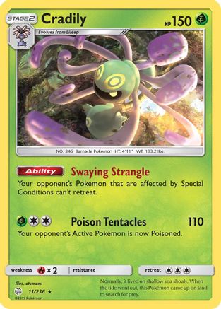 Cradily (11/236) [Cosmic Eclipse] - Rare