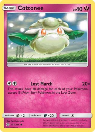 Cottonee (147/236) Reverse Holofoil [Cosmic Eclipse] - Common
