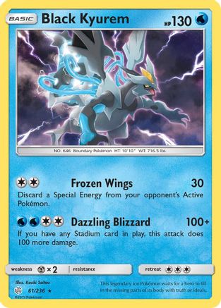 Black Kyurem (061/236) Holofoil [Cosmic Eclipse] - Holo Rare