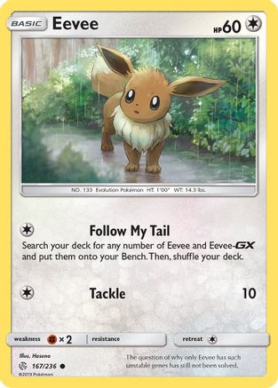 Eevee (167/236) Reverse Holofoil [Cosmic Eclipse] - Common