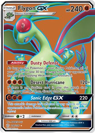 Flygon GX (Full Art) (218/236) Holofoil [Cosmic Eclipse] - Ultra Rare