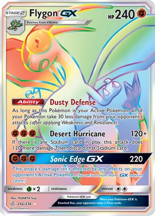 Flygon GX (Secret) (256/236) Holofoil [Cosmic Eclipse] - Secret Rare