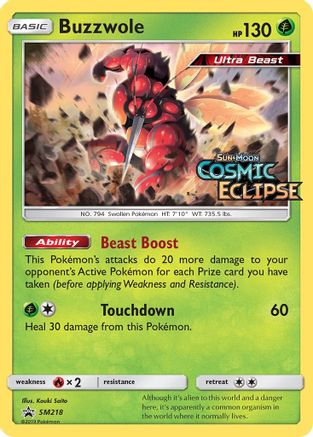 Buzzwole - SM218 (Prerelease) (SM218/248) Holofoil [SM Promos] - Promo