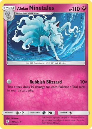 Alolan Ninetales (145/236) Holofoil [Cosmic Eclipse] - Holo Rare