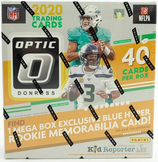 2020 Panini Donruss Optic Football Mega Box (Blue Hyper)