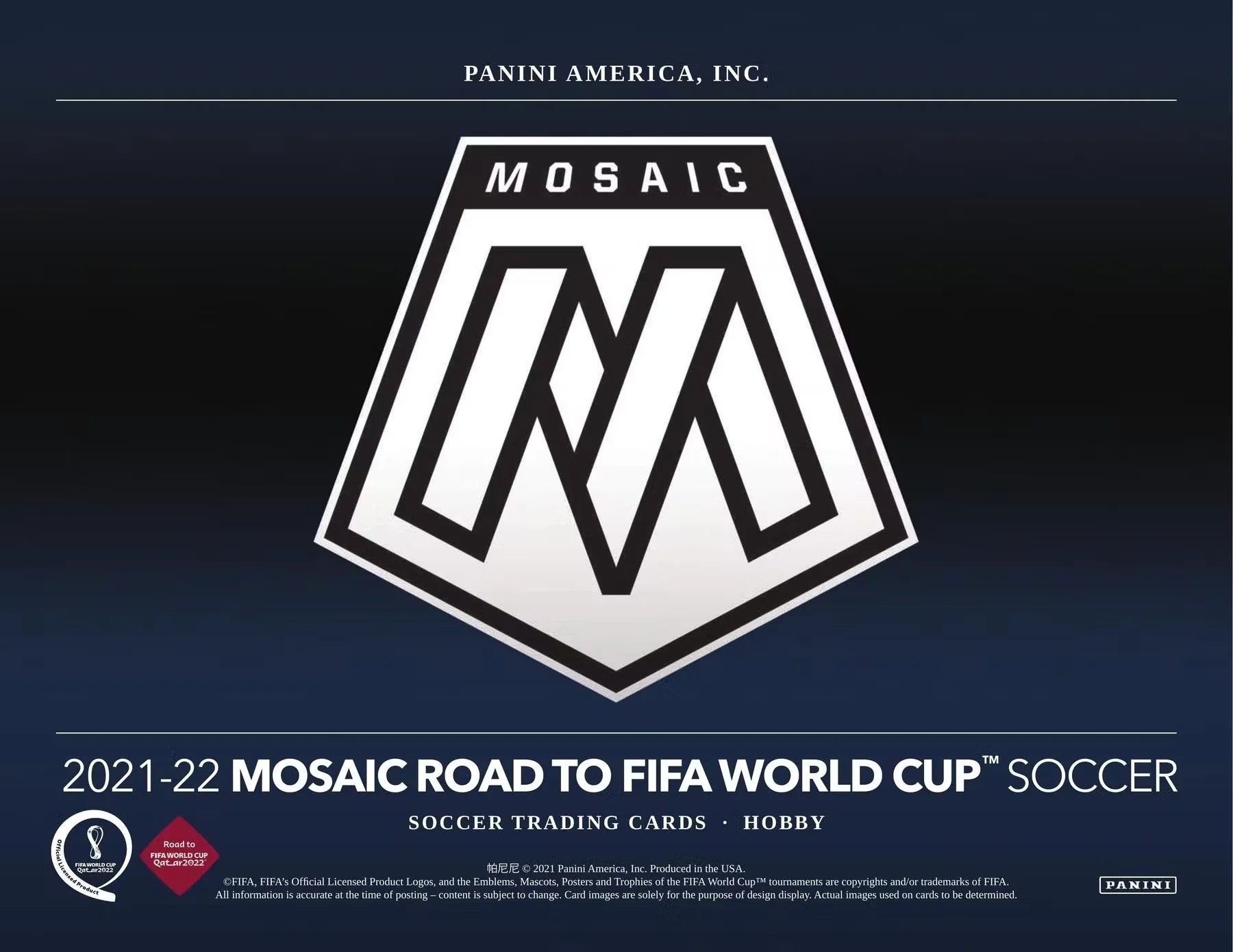 2021-22 Panini Mosaic Road to World Cup Qatar 2022 Hobby Pack | Eastridge Sports Cards