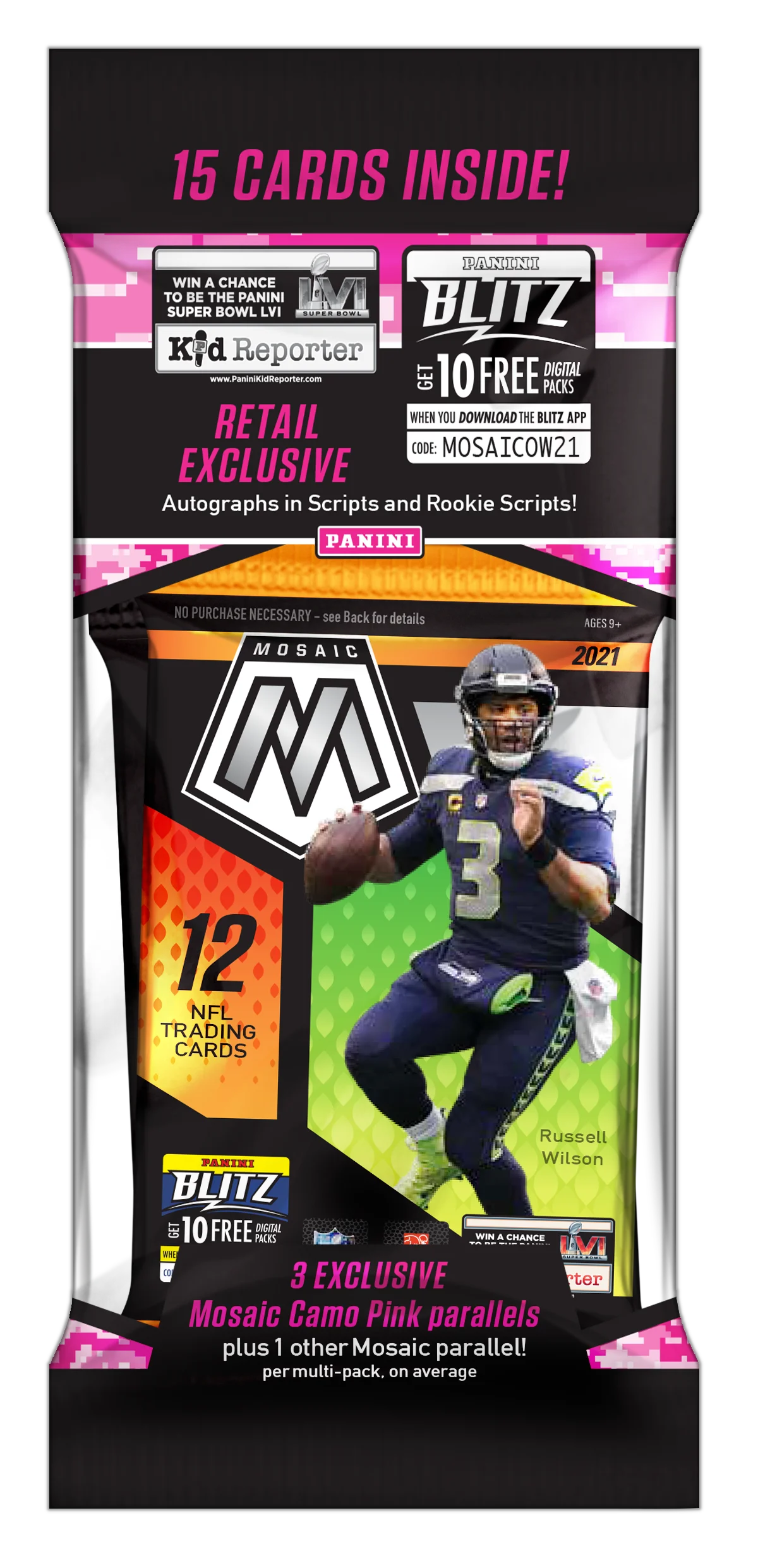 2021 Panini Mosaic Football Multi-Pack