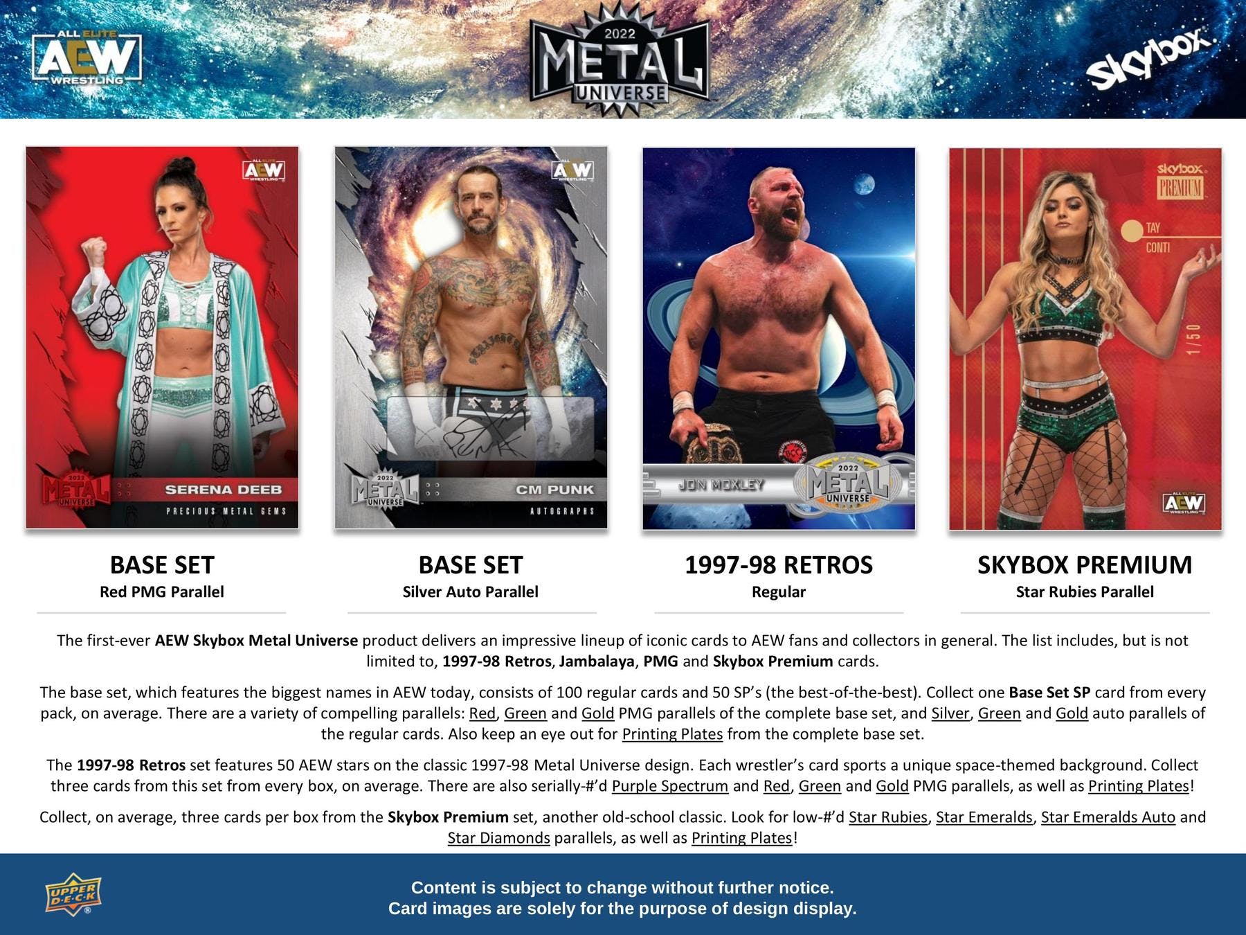 2022 Upper Deck Metal Universe AEW Hobby Pack | Eastridge Sports Cards