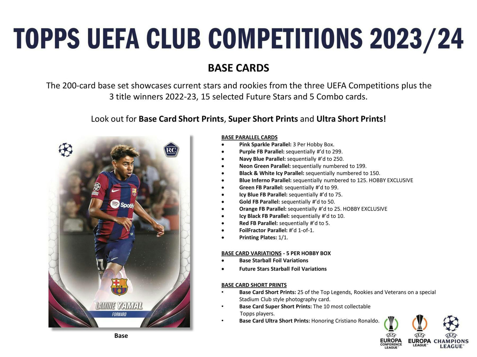 2023-24 Topps UEFA Club Competitions Soccer Hobby Pack