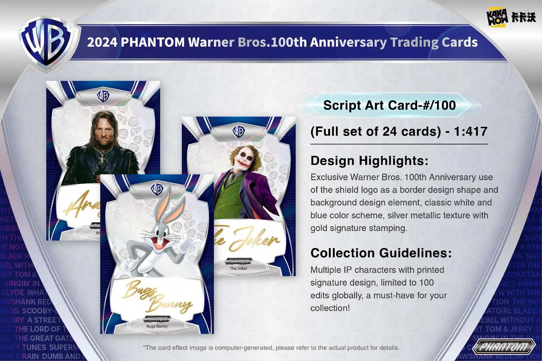 2024 Kakawow Phantom Warner Bros 100th Anniversary Hobby Pack | Eastridge Sports Cards