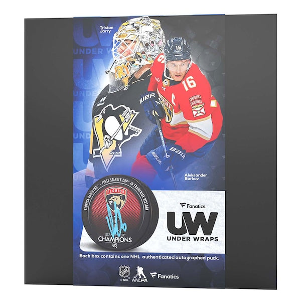 2023-24 Fanatics Under Wraps Mystery Autographed Hockey Puck - Series 3