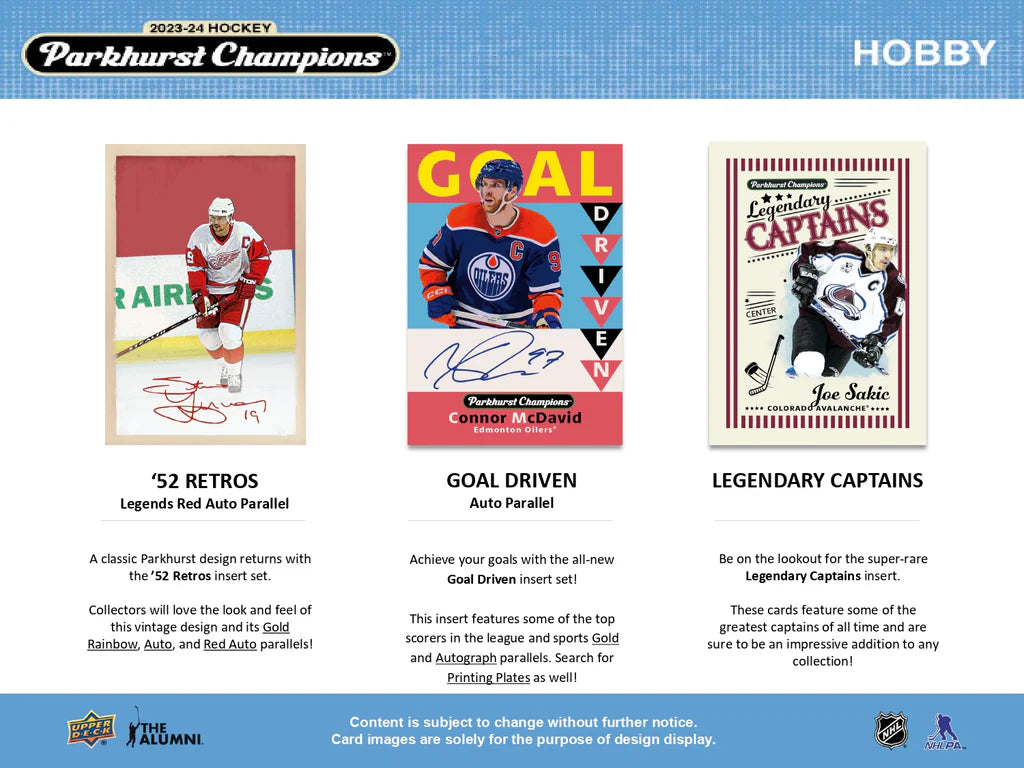2023-24 Upper Deck Parkhurst Champions Hockey Hobby Pack | Eastridge Sports Cards