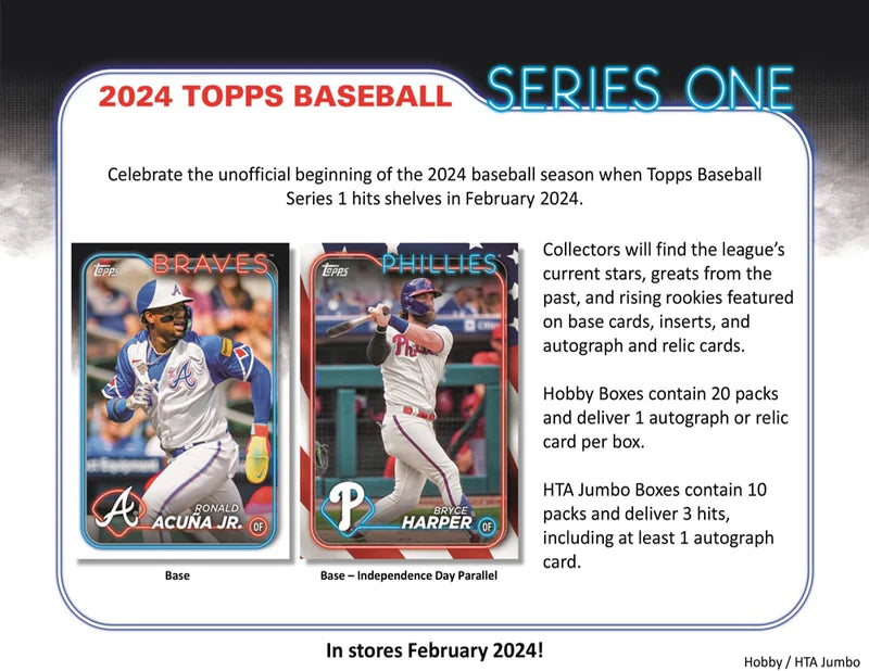 2024 Topps Baseball Series 1 Jumbo Hobby Pack | Eastridge Sports Cards