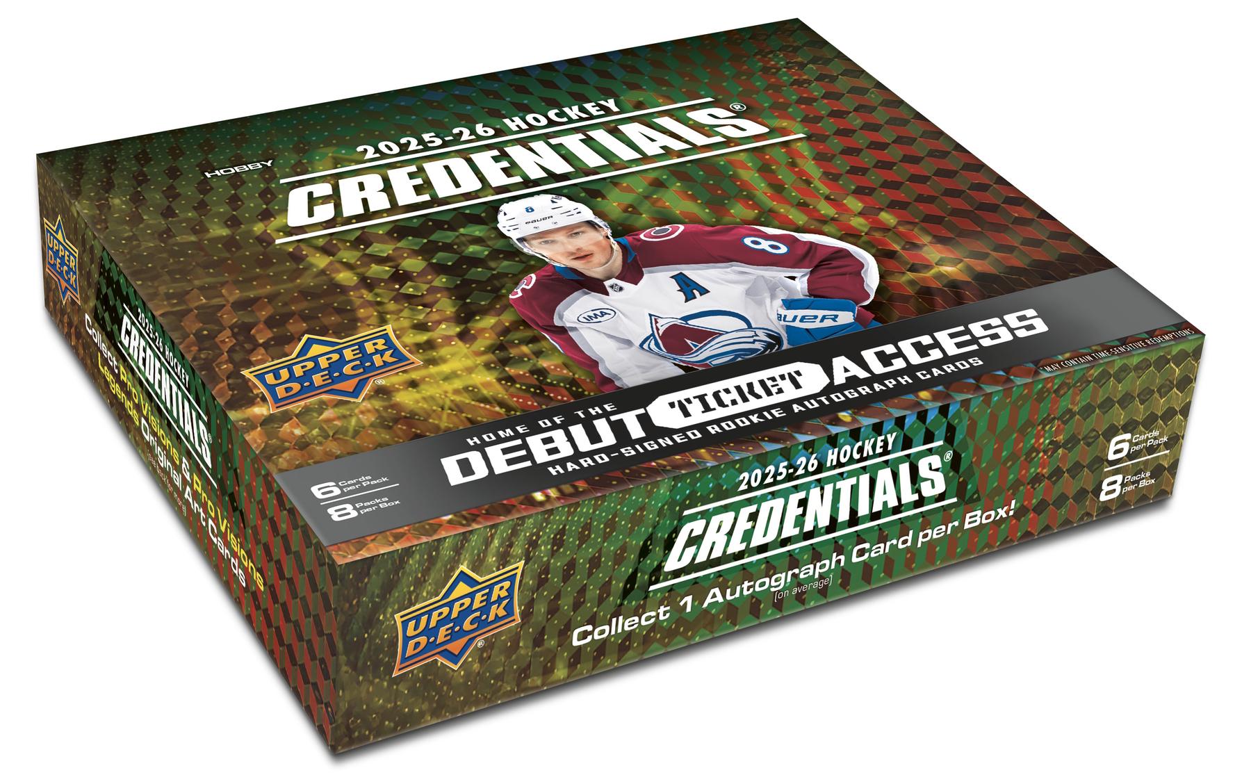 2025-26 Upper Deck Credentials Hobby Box