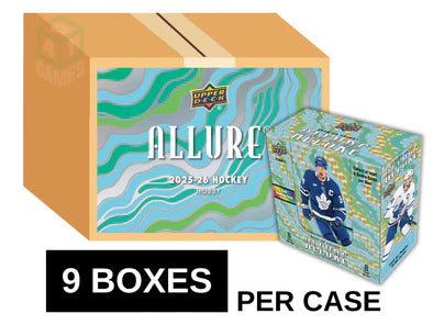 2025-26 Upper Deck Allure Hockey Inner Hobby Case (9ct)