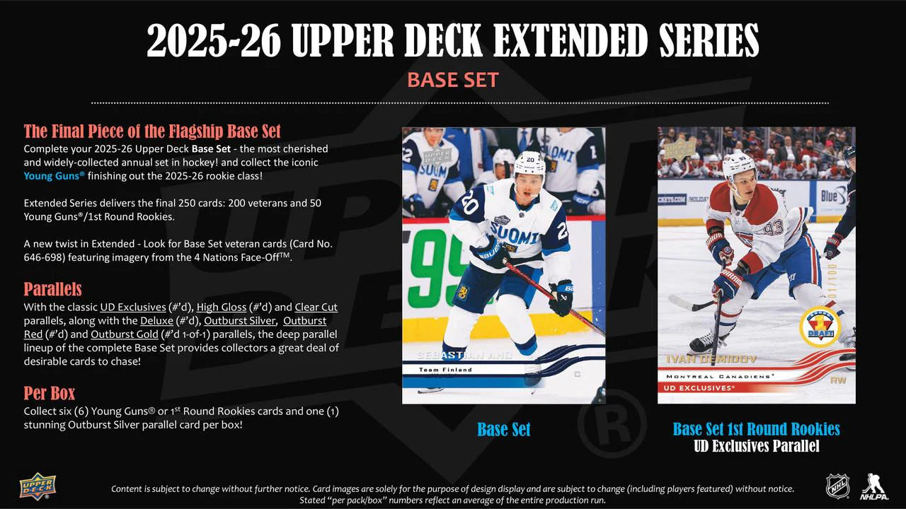 2025-26 Upper Deck Extended Hockey Hobby Pack