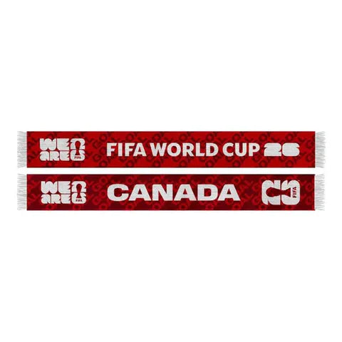 2026 FIFA World Cup Acrylic Scarf - Canada (Red)
