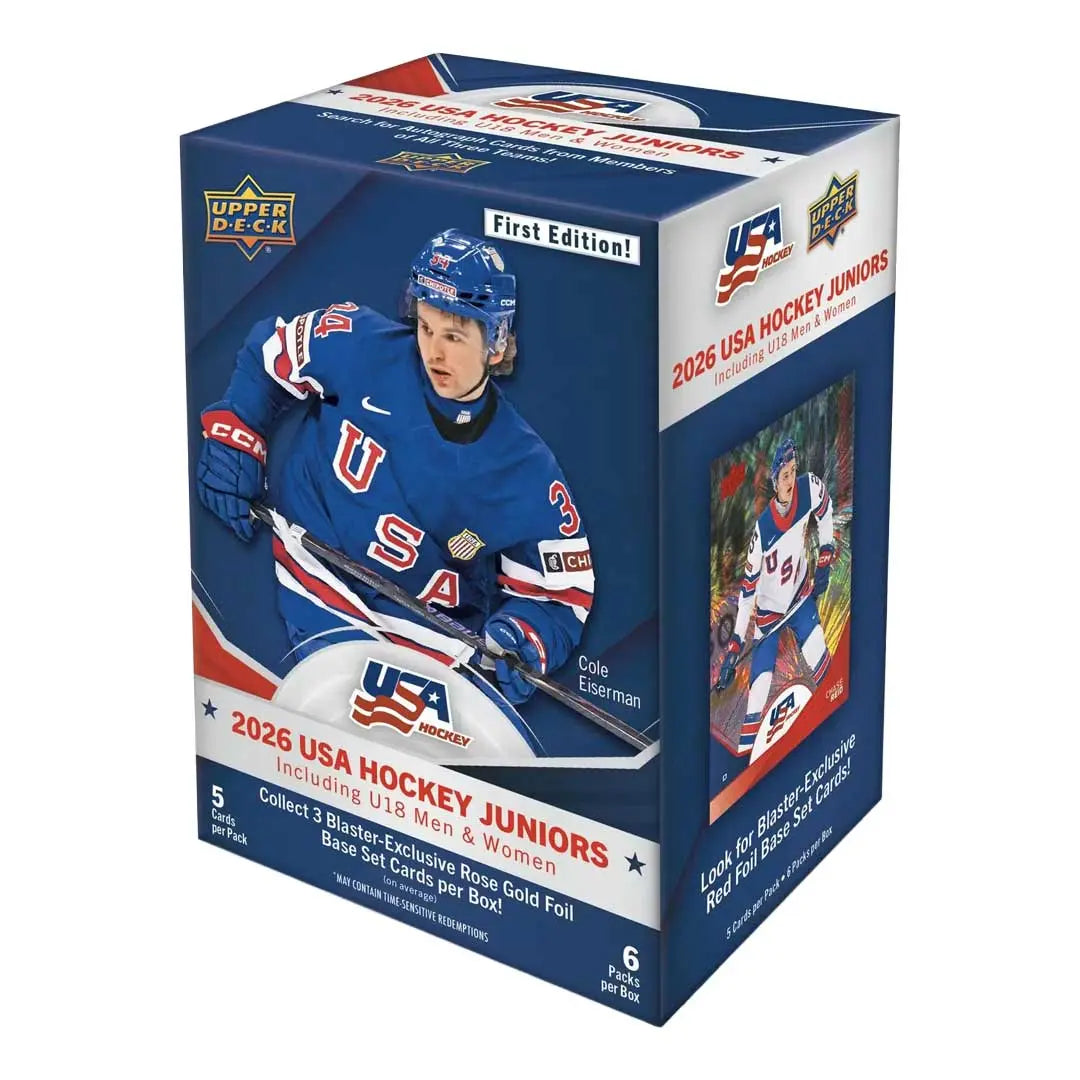 2026 Upper Deck Hockey Team USA Juniors Blaster Box