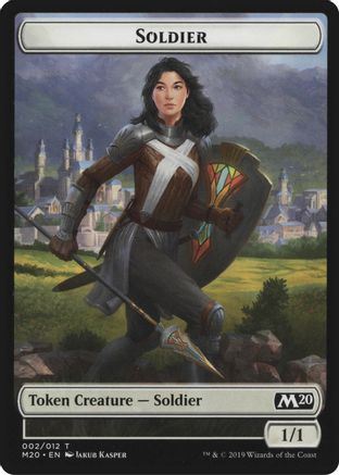 Soldier // Dinosaur Double-Sided Token (GN2-2 // 3) - Magic Game Night 2019