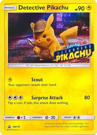 Detective Pikachu - SM170 (Stamped) (SM170) Holofoil [SM Promos] - Promo