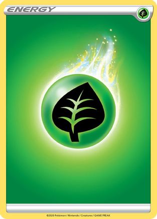 Grass Energy Reverse Holofoil [Sword & Shield Base Set] - Common