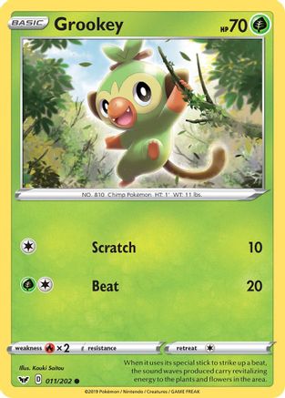 Grookey (011/202) [Sword & Shield Base Set] - Common