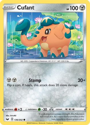 Cufant (136/202) [Sword & Shield Base Set] - Common