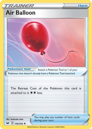 Air Balloon (156/202) [Sword & Shield Base Set] - Uncommon
