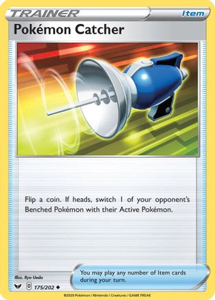 Pokemon Catcher (175/202) Reverse Holofoil [Sword & Shield Base Set] - Uncommon