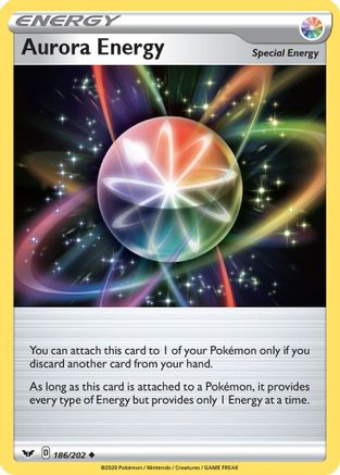 Aurora Energy (186/202) Reverse Holofoil [Sword & Shield Base Set] - Uncommon
