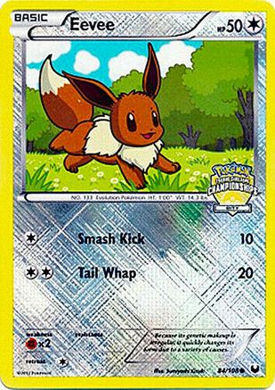 Eevee (City Championships) (084/108) Reverse Holofoil [League & Championship Cards] - Promo