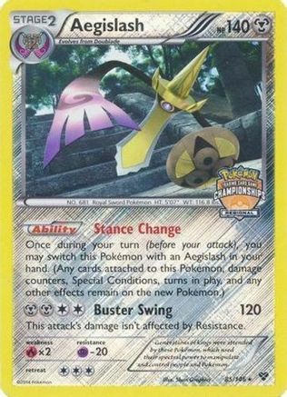 Aegislash (Regional Championships) (085/146) Reverse Holofoil [League & Championship Cards] - Promo