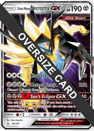 Dusk Mane Necrozma GX (90/156) Holofoil [Jumbo Cards] - Promo