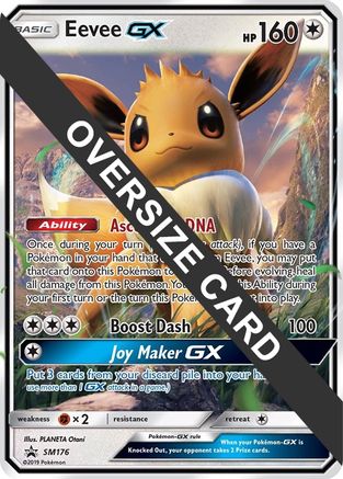 Eevee GX - SM176 (SM Black Star Promo) (SM176) Holofoil [Jumbo Cards] - Promo