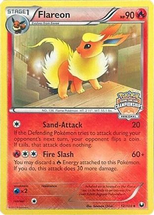 Flareon (Regional Championships) (12/108) Reverse Holofoil [League & Championship Cards] - Promo