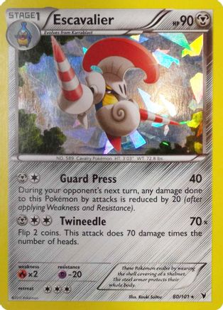 Escavalier (Cracked Ice Holo) (80/101) Holofoil [Deck Exclusives] - Holo Rare