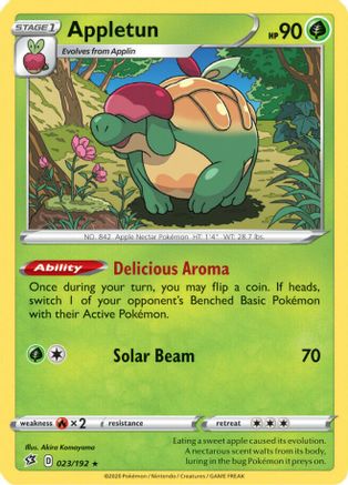 Appletun (023/192) Reverse Holofoil [Rebel Clash] - Holo Rare