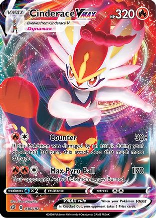 Cinderace VMAX (036/192) Holofoil [Rebel Clash] - Ultra Rare