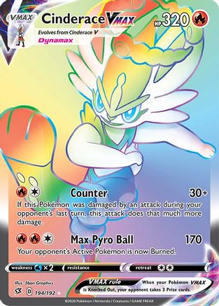 Cinderace VMAX (Secret) (194/192) Holofoil [Rebel Clash] - Secret Rare