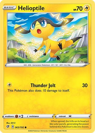 Helioptile (063/192) [Rebel Clash] - Common