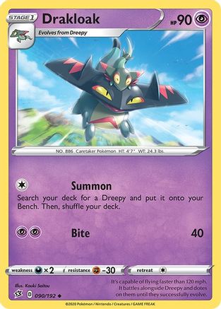 Drakloak (090/192) Reverse Holofoil [Rebel Clash] - Uncommon