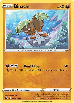 Binacle (103/192) Reverse Holofoil [Rebel Clash] - Common