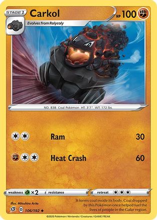 Carkol (106/192) Reverse Holofoil [Rebel Clash] - Uncommon