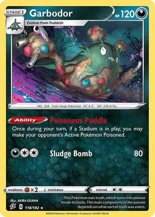 Garbodor (118/192) [Rebel Clash] - Rare