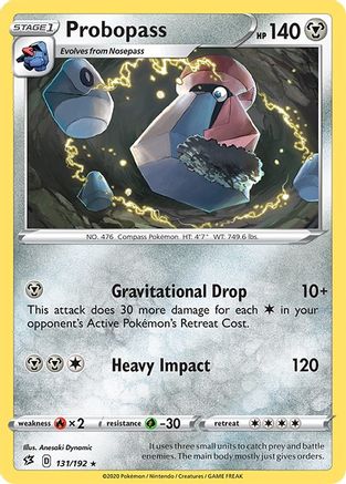 Probopass (131/192) Reverse Holofoil [Rebel Clash] - Rare