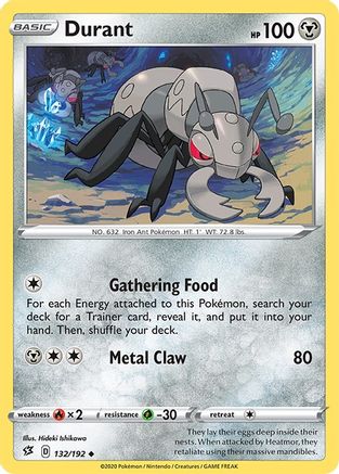 Durant (132/192) Reverse Holofoil [Rebel Clash] - Uncommon