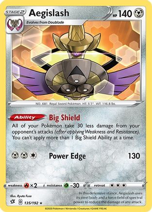 Aegislash (135/192) [Rebel Clash] - Rare