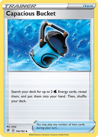Capacious Bucket (156/192) [Rebel Clash] - Uncommon